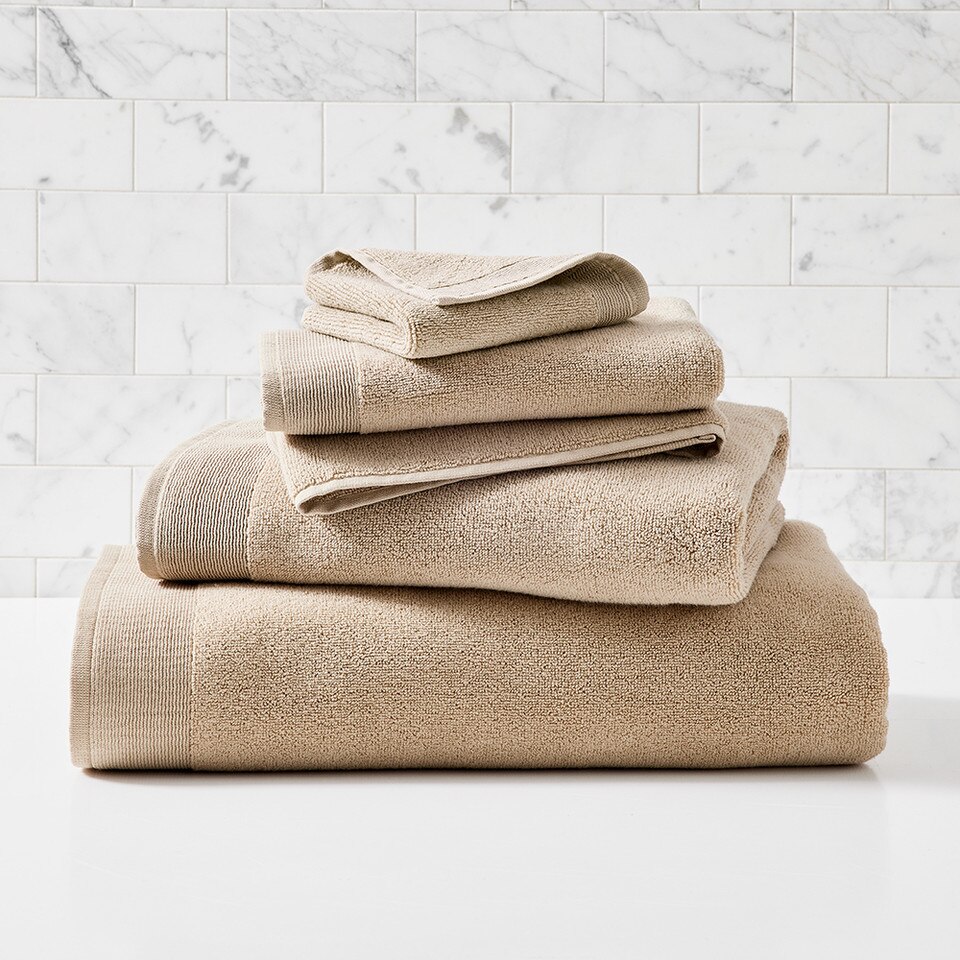 Organic Luxury Fibrosoft™ Towels Sand West Elm Australia